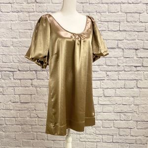 Chaudry Gold Tunic top Size L